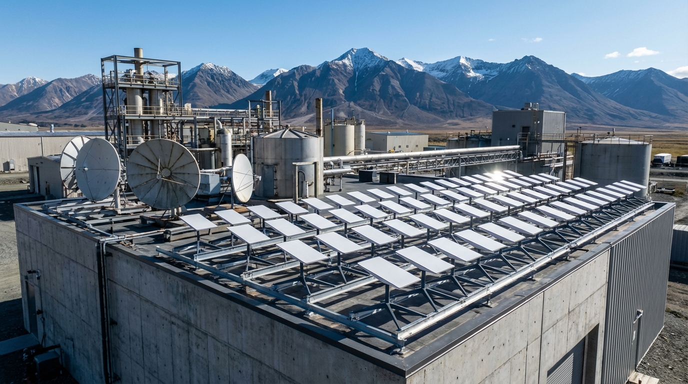 Starlink dish installation by Richesin Engineering technician
